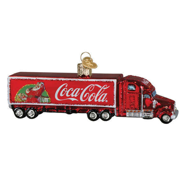 Old World Christmas Coca-Cola Christmas Truck Blown Glass Ornament