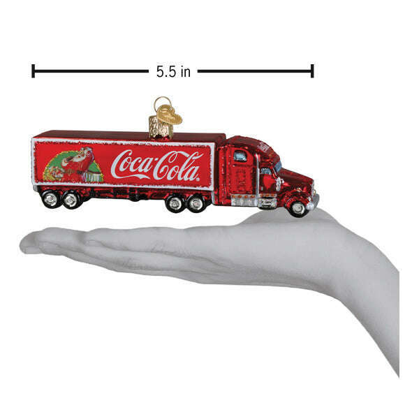 Old World Christmas Coca-Cola Christmas Truck Blown Glass Ornament