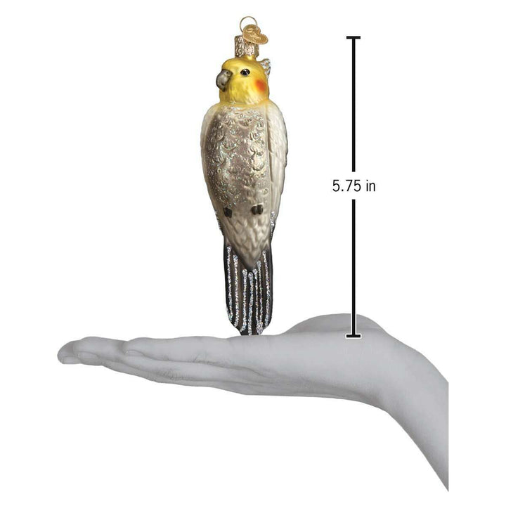 Old World Christmas Cockatiel Blown Glass Ornament