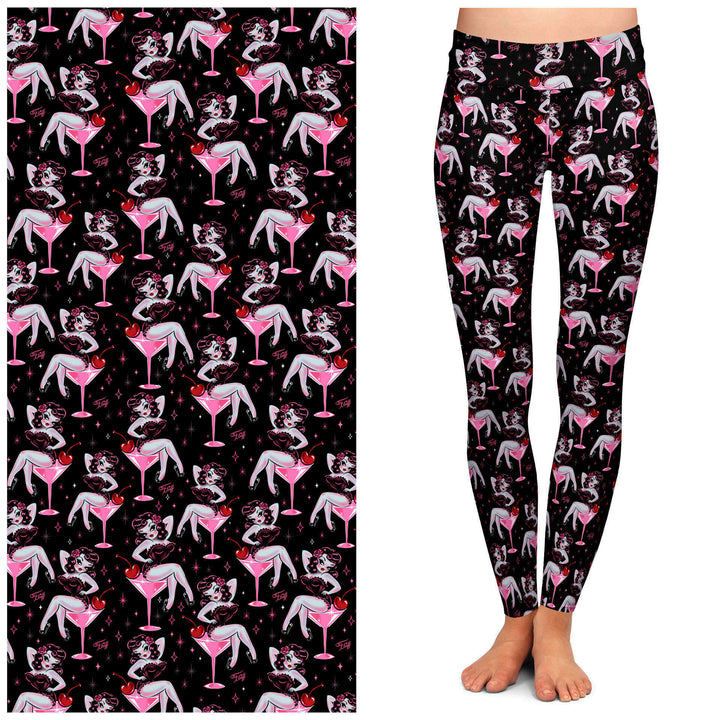 Cocktail Crush Leggings by Miss Fluff x Lipstick & Chrome