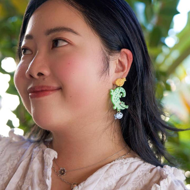 Coco the Crocodile Earrings 1