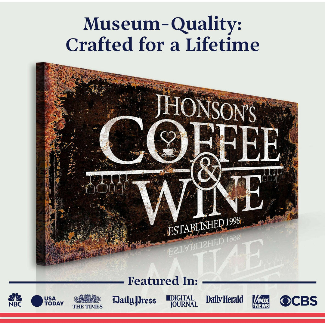 Coffee and Wine Sign III