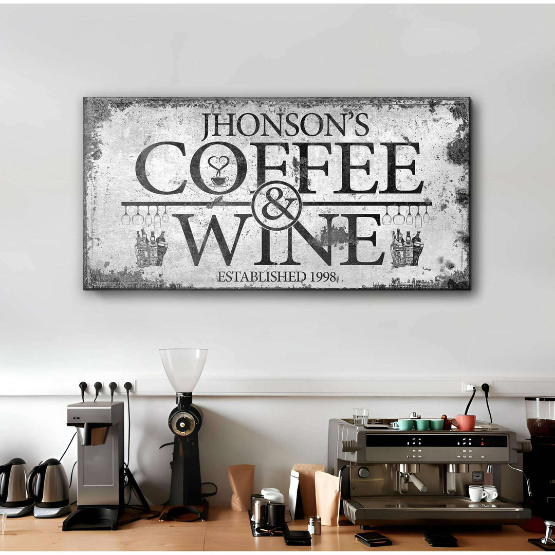 Coffee and Wine Sign