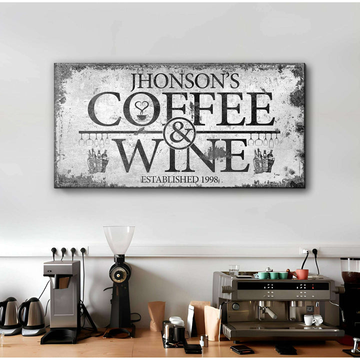 Coffee and Wine Sign