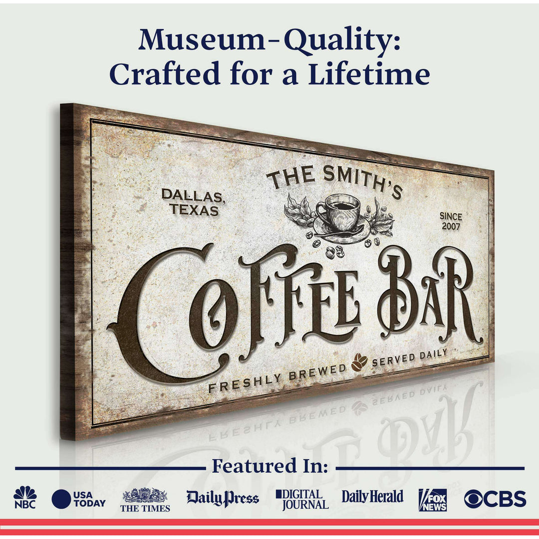 Coffee Bar Sign VII