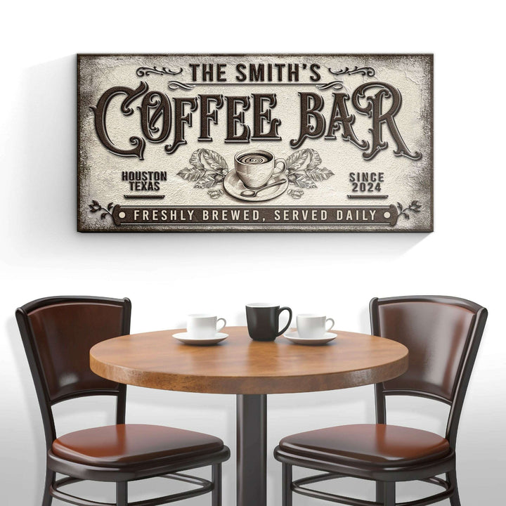 Coffee Bar Sign X