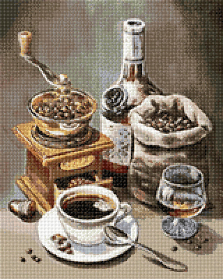 Coffee Time CS2553 7.9 x 7.9 inches Crafting Spark Diiamond Painting Kit