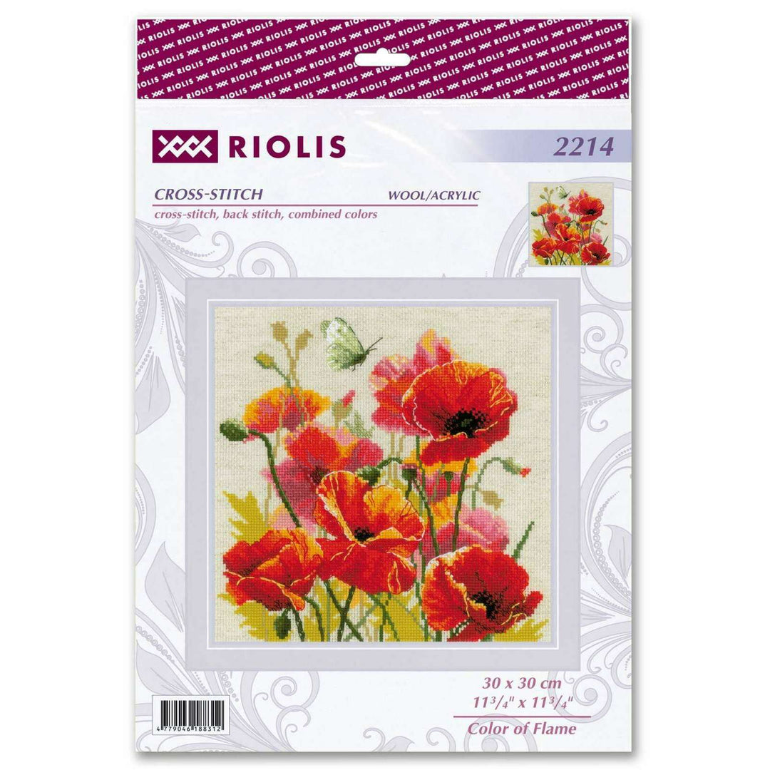Color of Flame R2214 Counted Cross Stitch Kit