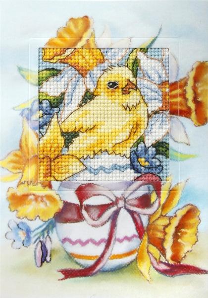 Complete cross stitch kit - greetings card "Easter" 6218