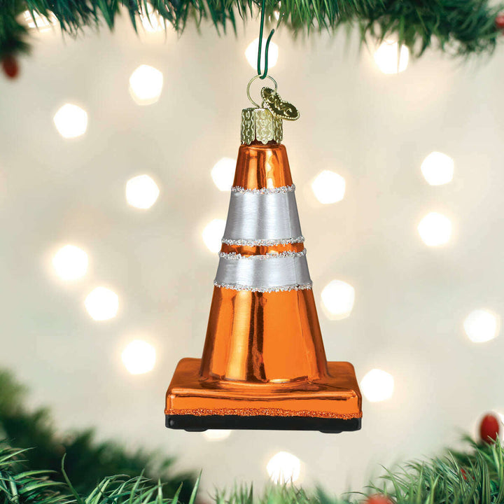 Old World Christmas Cone Blown Glass Ornament