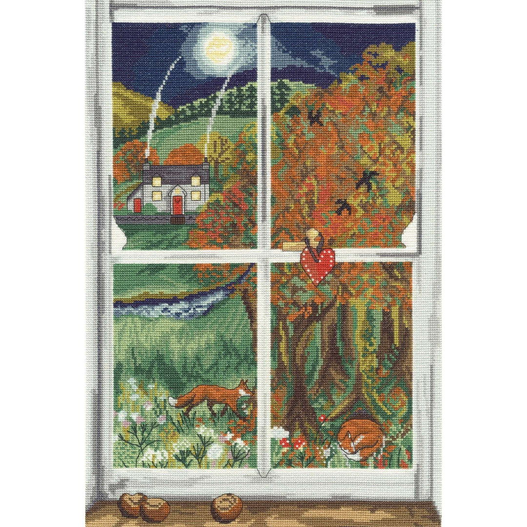 Conker Window XDD6 Counted Cross Stitch Kit