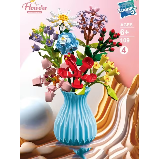 Constructor flower bouquet in a vase F07M9-4(109)