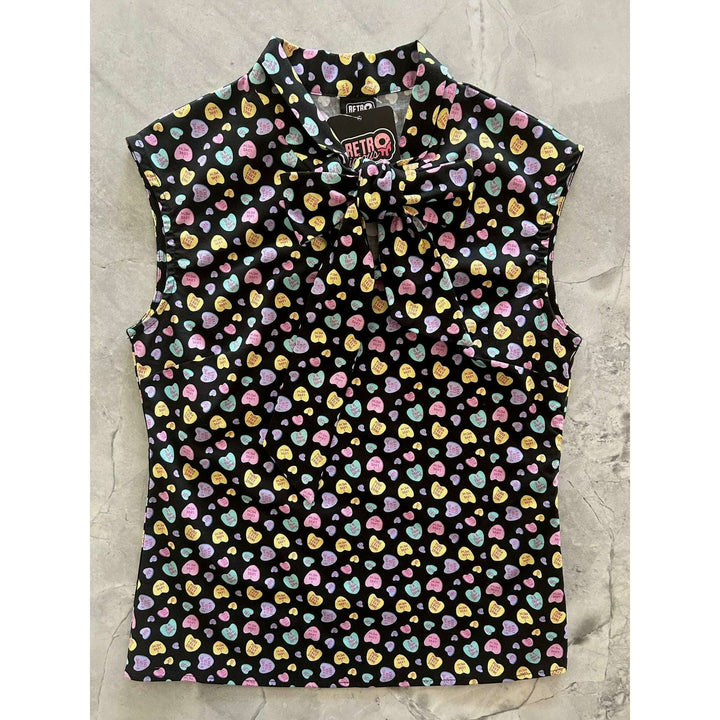 Conversation Hearts Bow Top