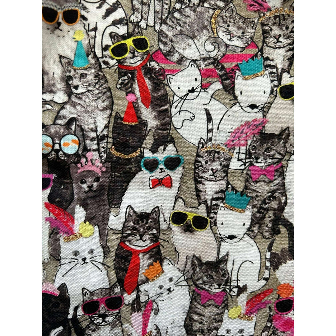 Cool Cats Shorter Length Fit & Flare Dress