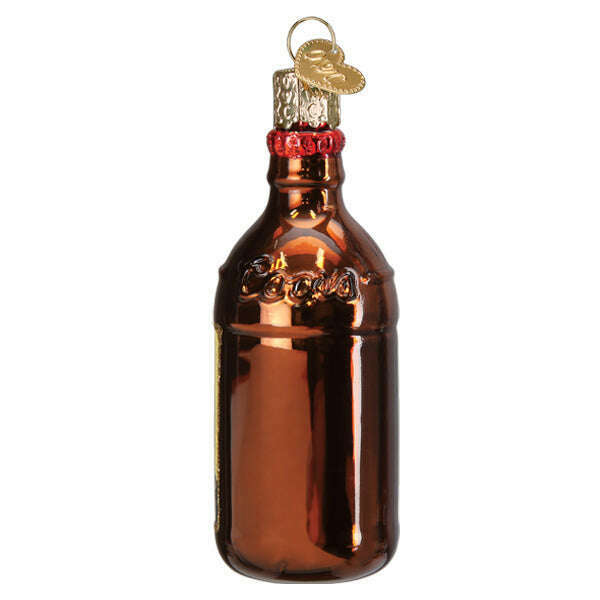 Old World Christmas Coors Banquet Bottle Blown Glass Ornament