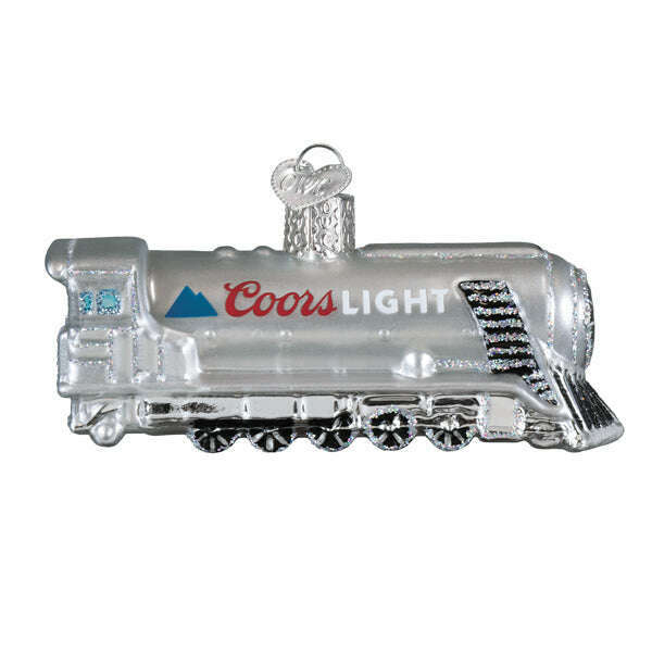 Old World Christmas Coors Light Chill Train Blown Glass Ornament