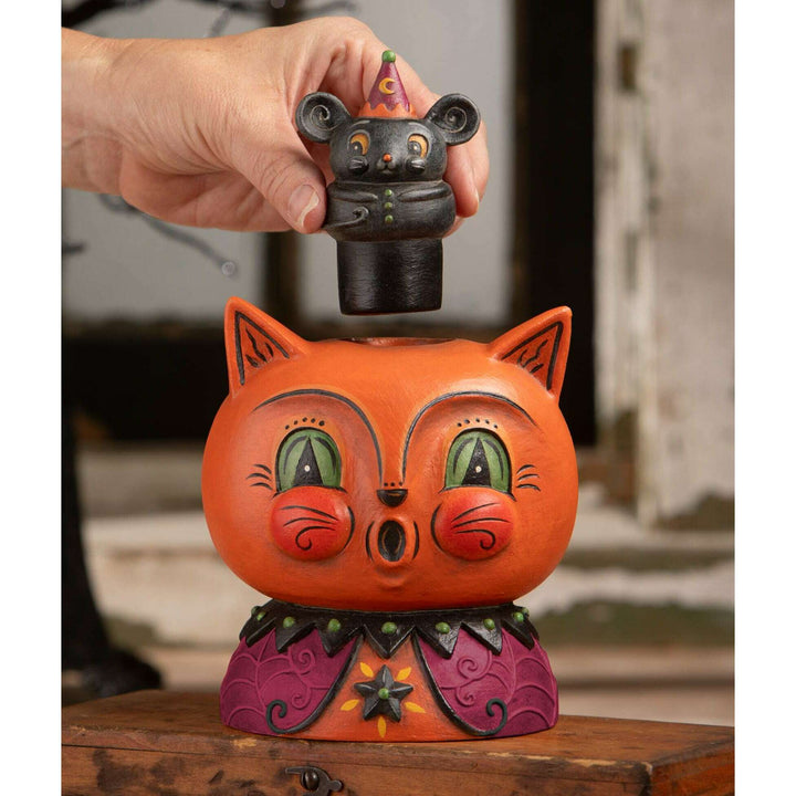 Copper Cat & Merlin Mouse by Bethany Lowe Designs, image 2
