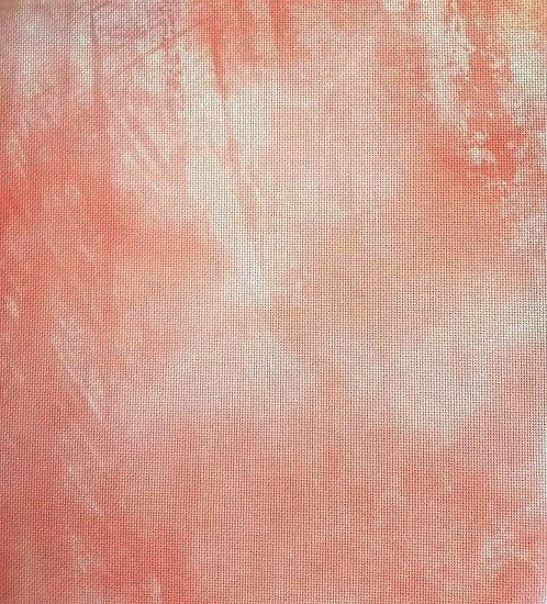 Peach Sunrise Designer Printed AIDA Fabric. Canvas for embroidery with an applied background  KF-1020A