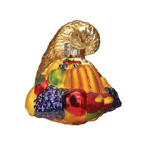 Old World Christmas Cornucopia Blown Glass Ornament
