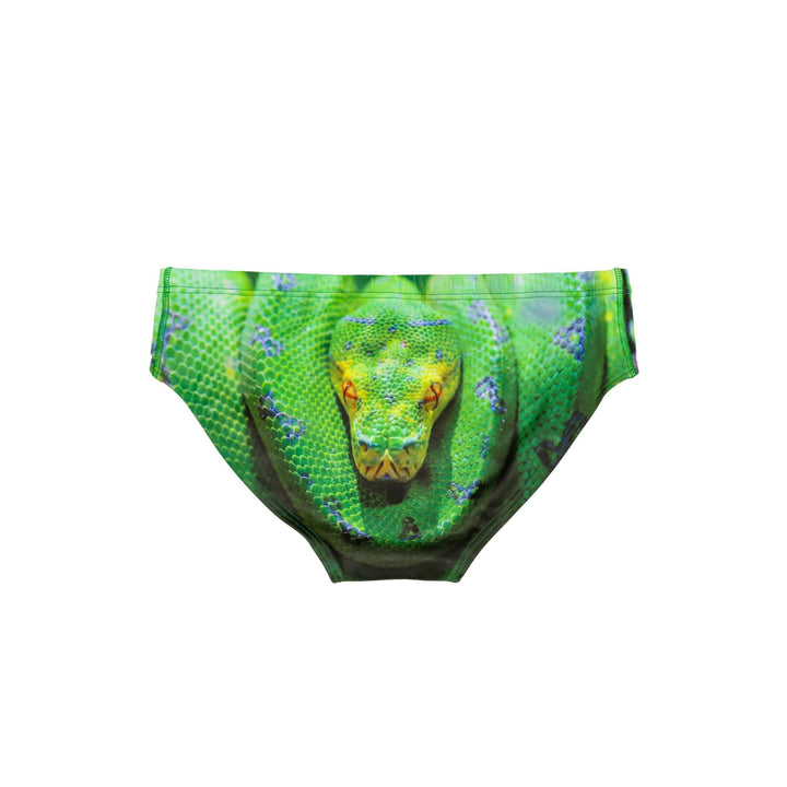Corwin's Constrictor Snake Print Swim Brief