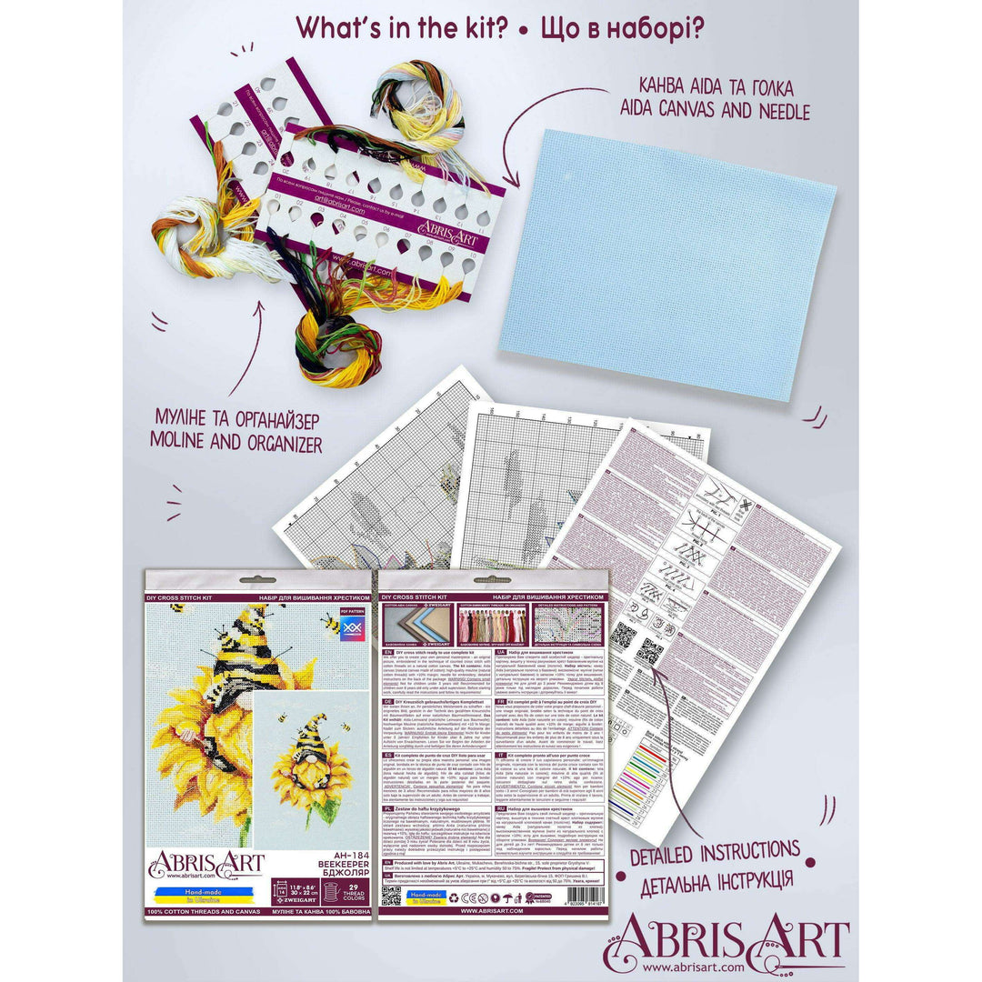 Counted Cross-stitch kit - Beekeeper AH-184
