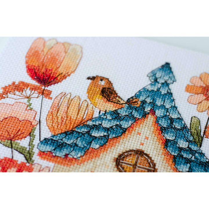 Counted Cross-stitch kit - Sing for us, little bird! AH-254