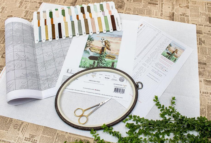 Counted Cross Stitch Kit Barn Owl L8031