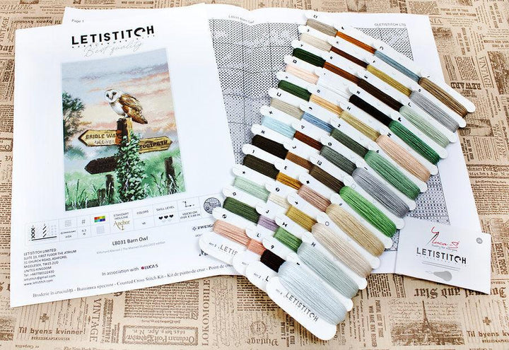 Counted Cross Stitch Kit Barn Owl L8031