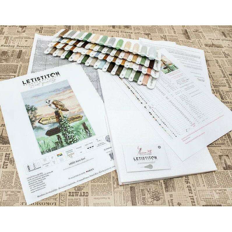 Counted Cross Stitch Kit Barn Owl L8031