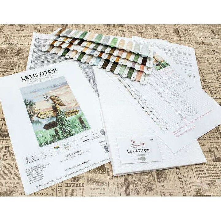 Counted Cross Stitch Kit Barn Owl L8031