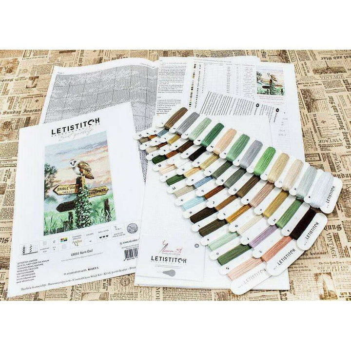 Counted Cross Stitch Kit Barn Owl L8031