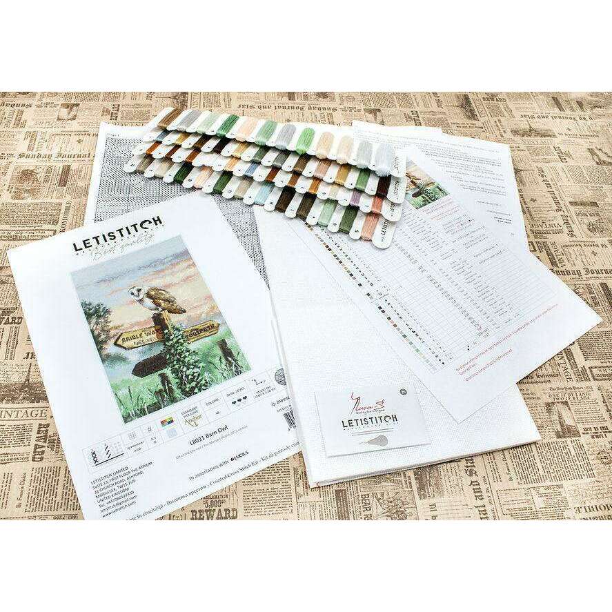 Counted Cross Stitch Kit Barn Owl L8031