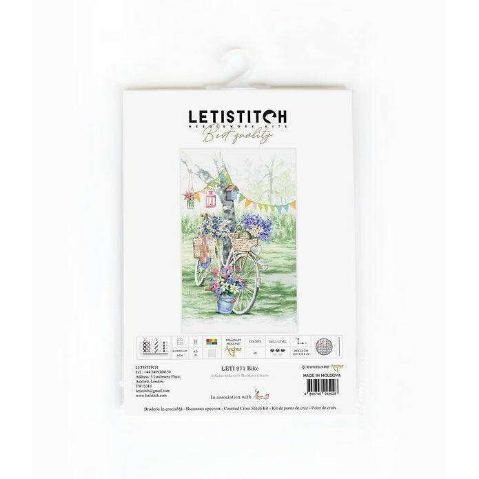 Counted Cross Stitch Kit Bike Leti971