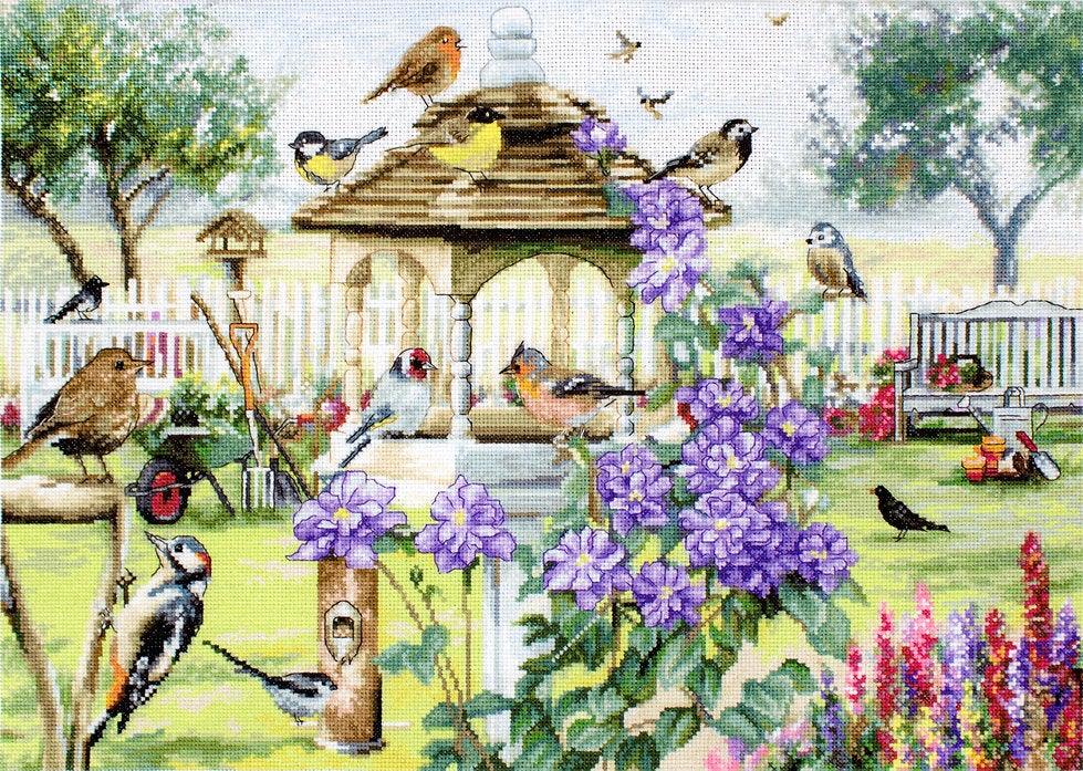 Counted Cross Stitch Kit Bird table  Leti944