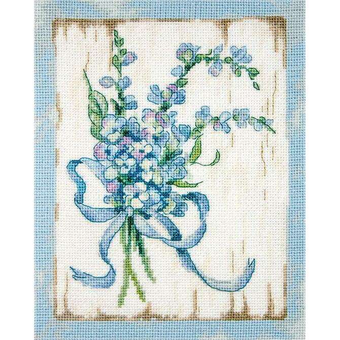 Counted Cross Stitch Kit BLUE I Leti974