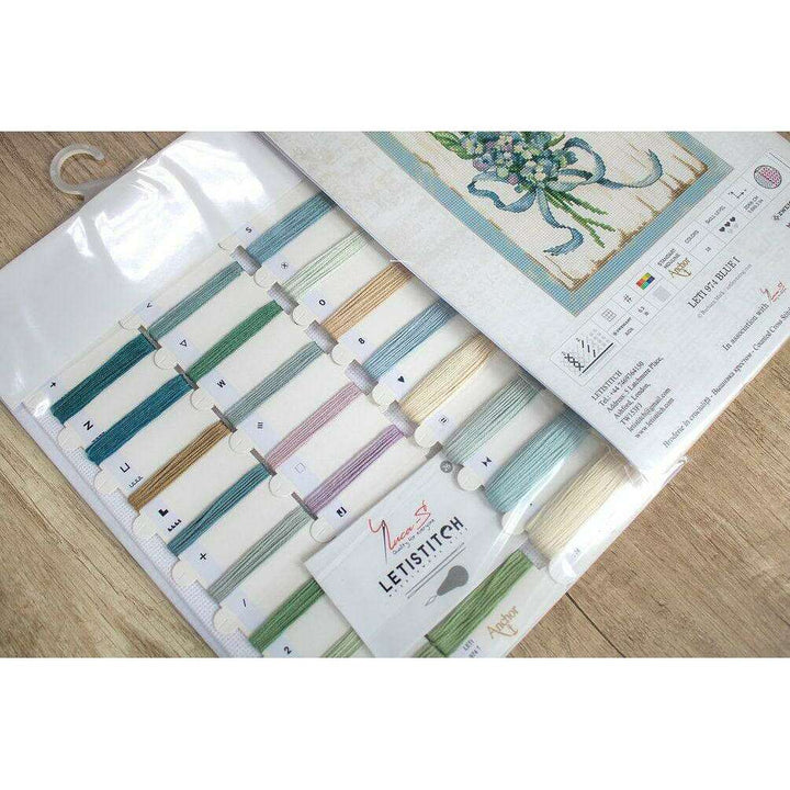 Counted Cross Stitch Kit BLUE I Leti974