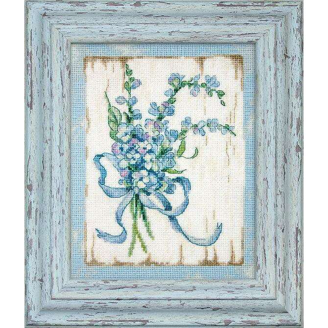 Counted Cross Stitch Kit BLUE I Leti974