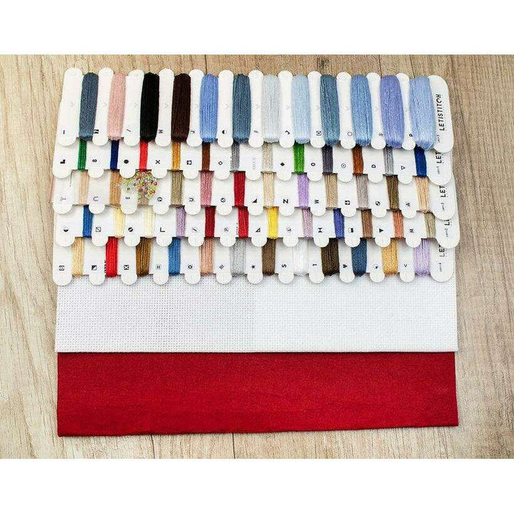 Counted Cross Stitch Kit Christmas Eve Stocking L8011