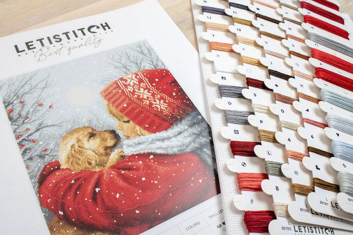 Counted Cross Stitch Kit Christmas hugs L8019