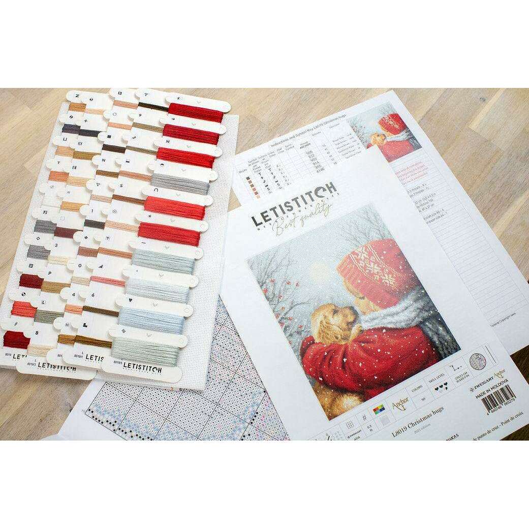 Counted Cross Stitch Kit Christmas hugs L8019