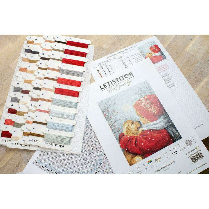 Counted Cross Stitch Kit Christmas hugs L8019