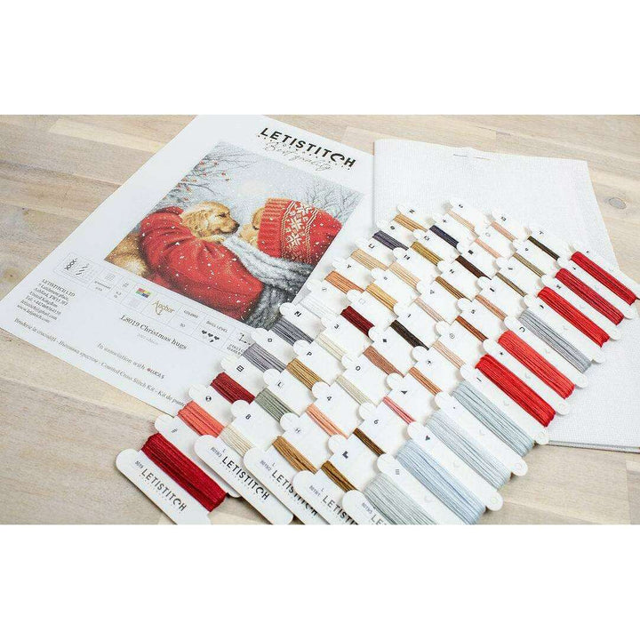 Counted Cross Stitch Kit Christmas hugs L8019