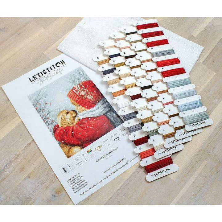 Counted Cross Stitch Kit Christmas hugs L8019