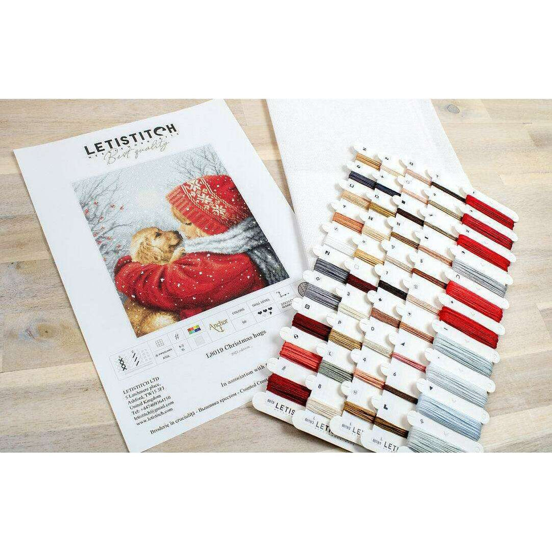Counted Cross Stitch Kit Christmas hugs L8019