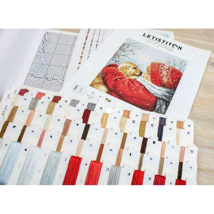 Counted Cross Stitch Kit Christmas hugs L8019
