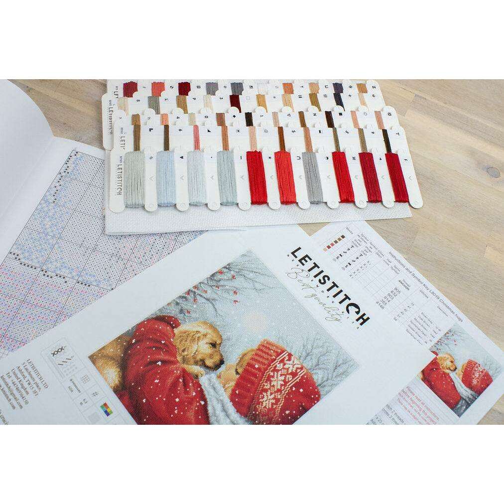 Counted Cross Stitch Kit Christmas hugs L8019