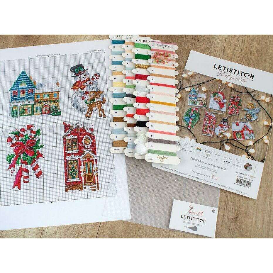 Counted Cross Stitch Kit Christmas Toys Kit 2 L8002