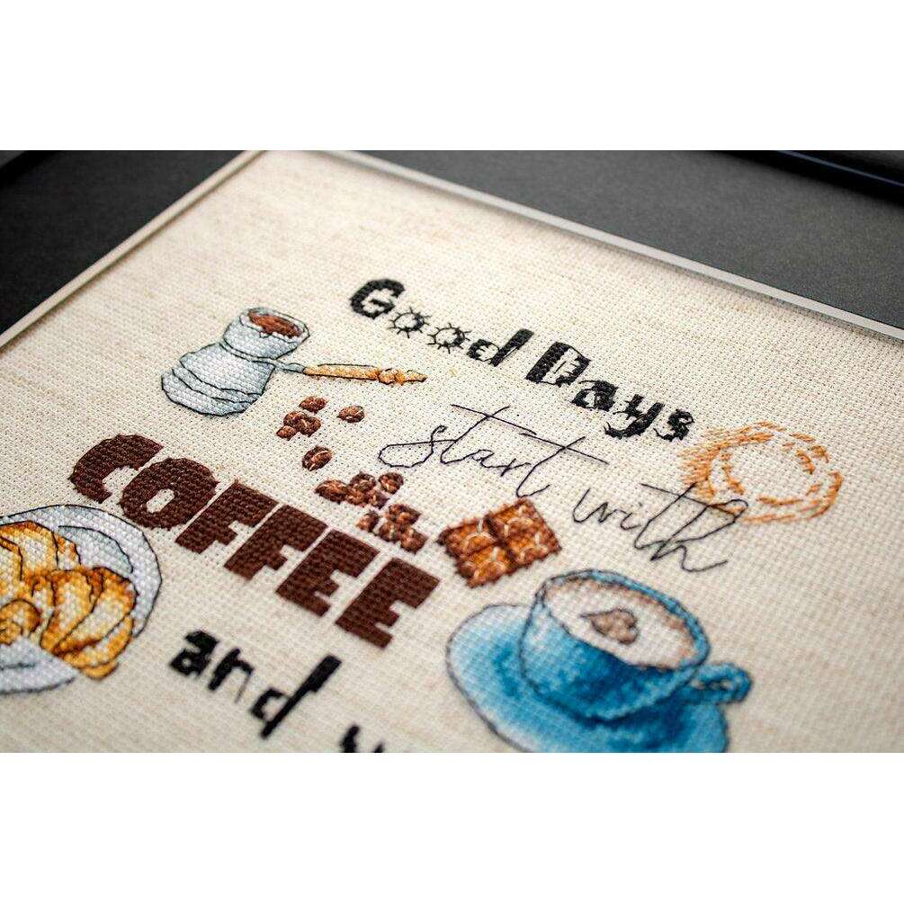 Counted Cross Stitch Kit Coffee Time Leti927