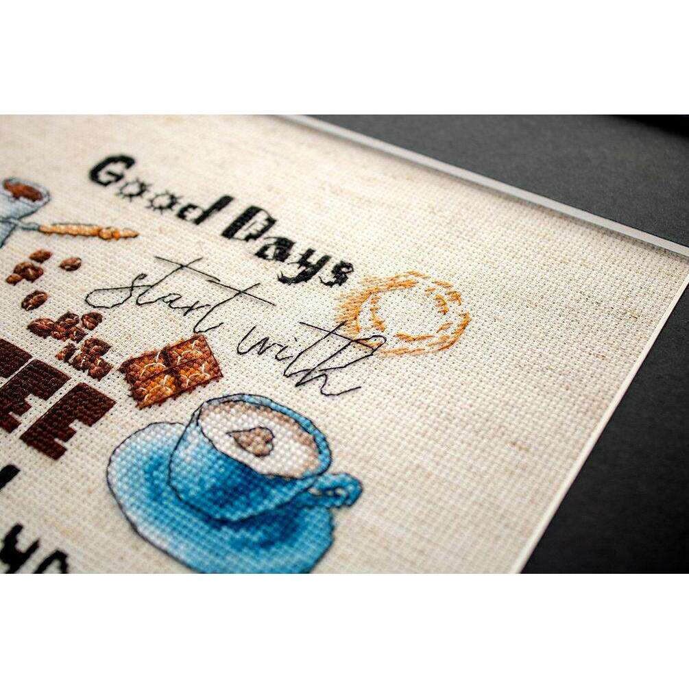 Counted Cross Stitch Kit Coffee Time Leti927