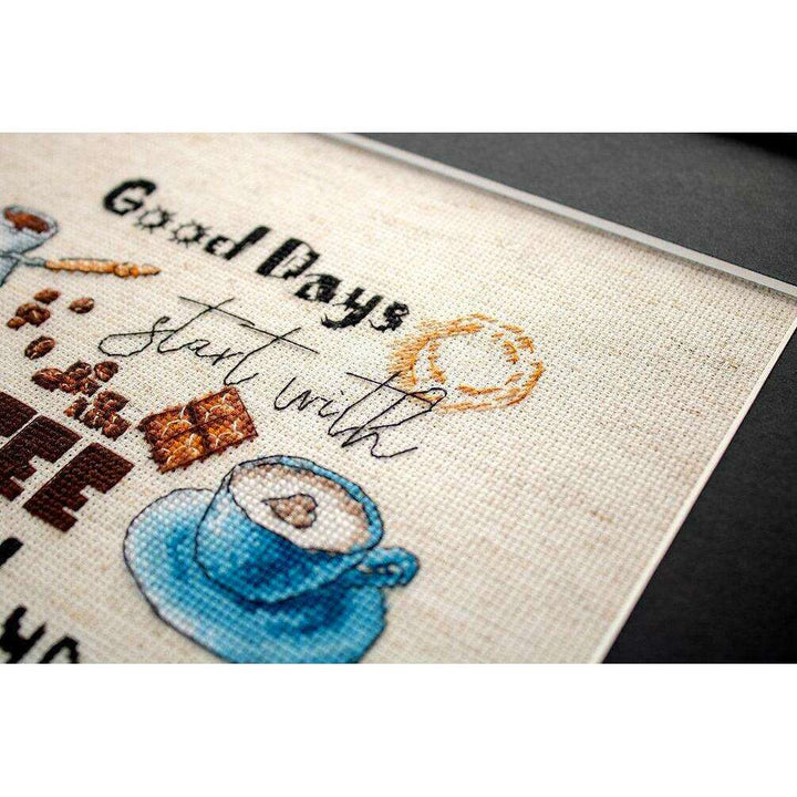 Counted Cross Stitch Kit Coffee Time Leti927